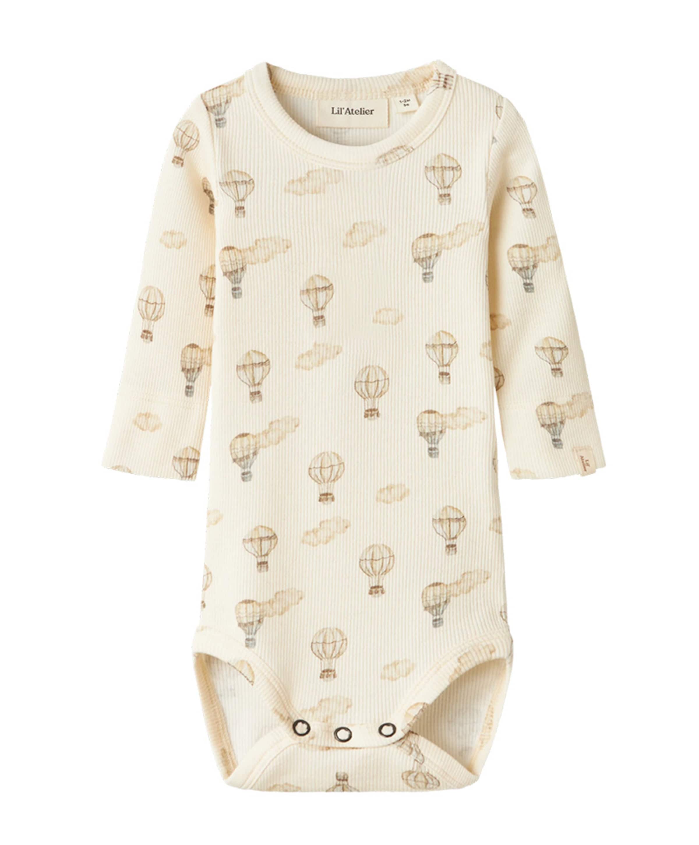 Lil' Atelier Uniseks romper  ecru