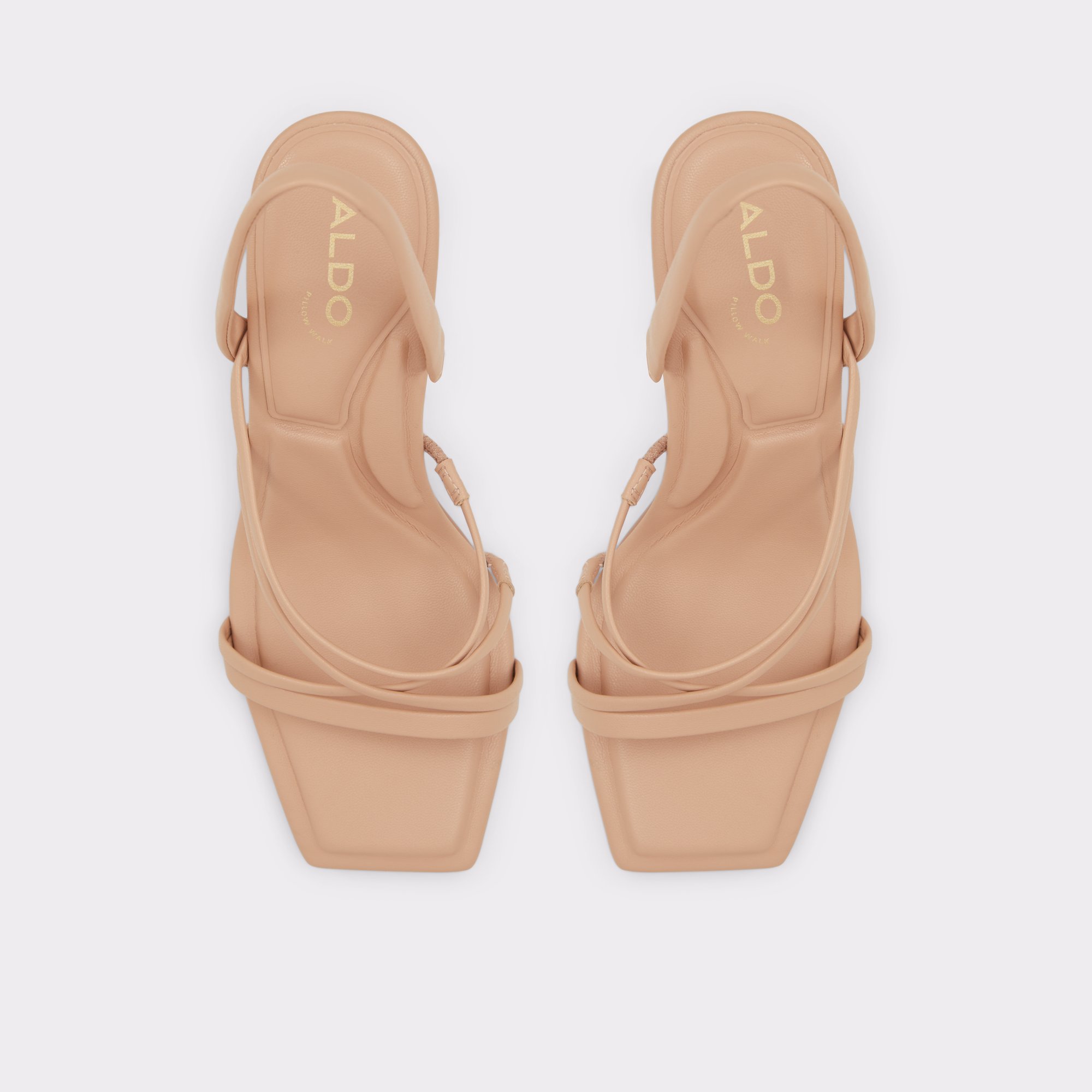 Heyworth Beige Overflow Women Block Heels