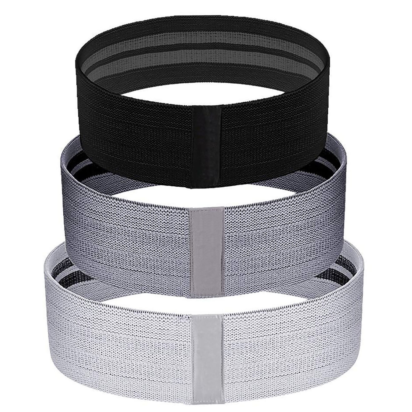 Onamaste 3 bandes élastiques de résistance noir/gris/argenté