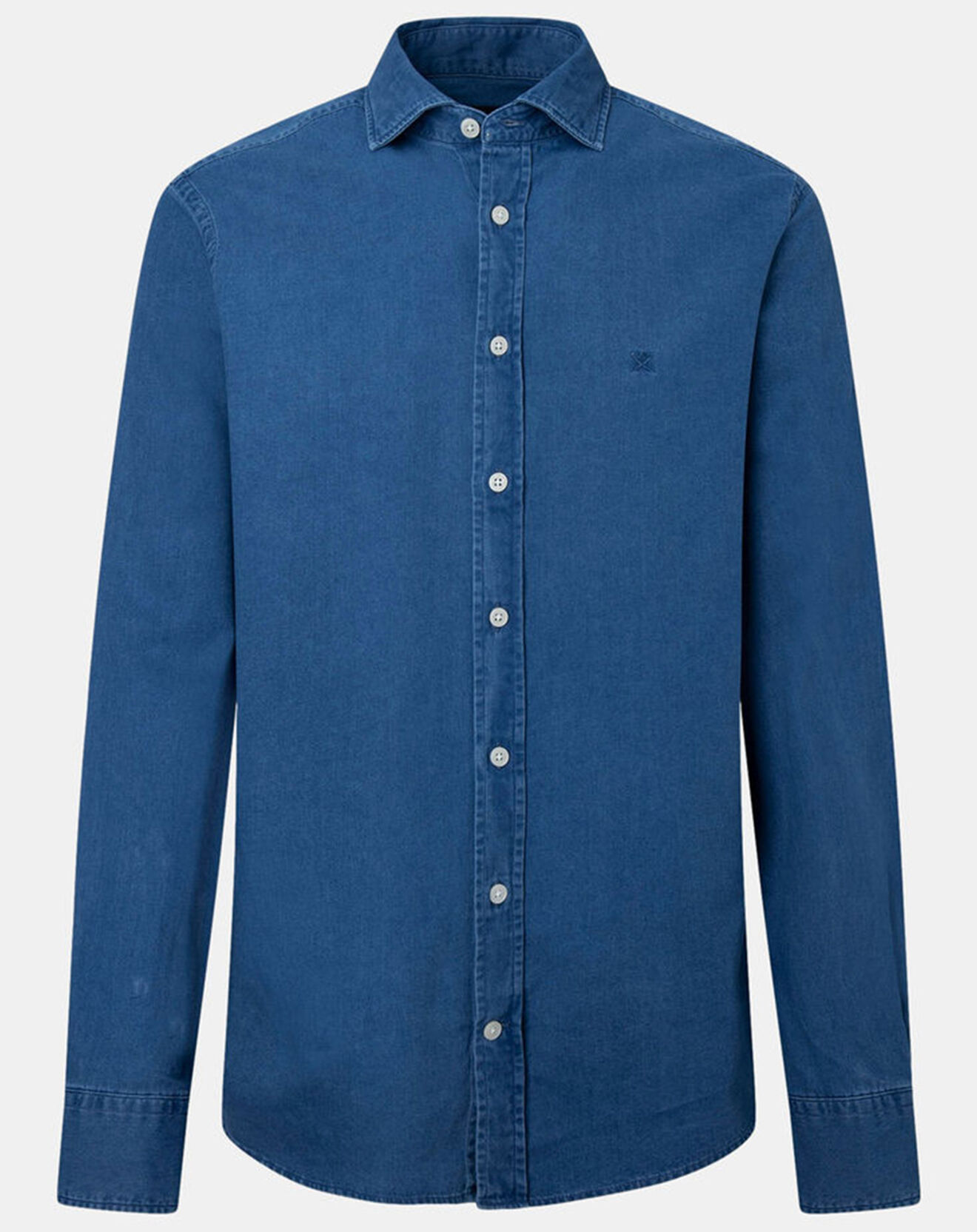 Hackett London Chemise en Jean Slim Fit bleu moyen