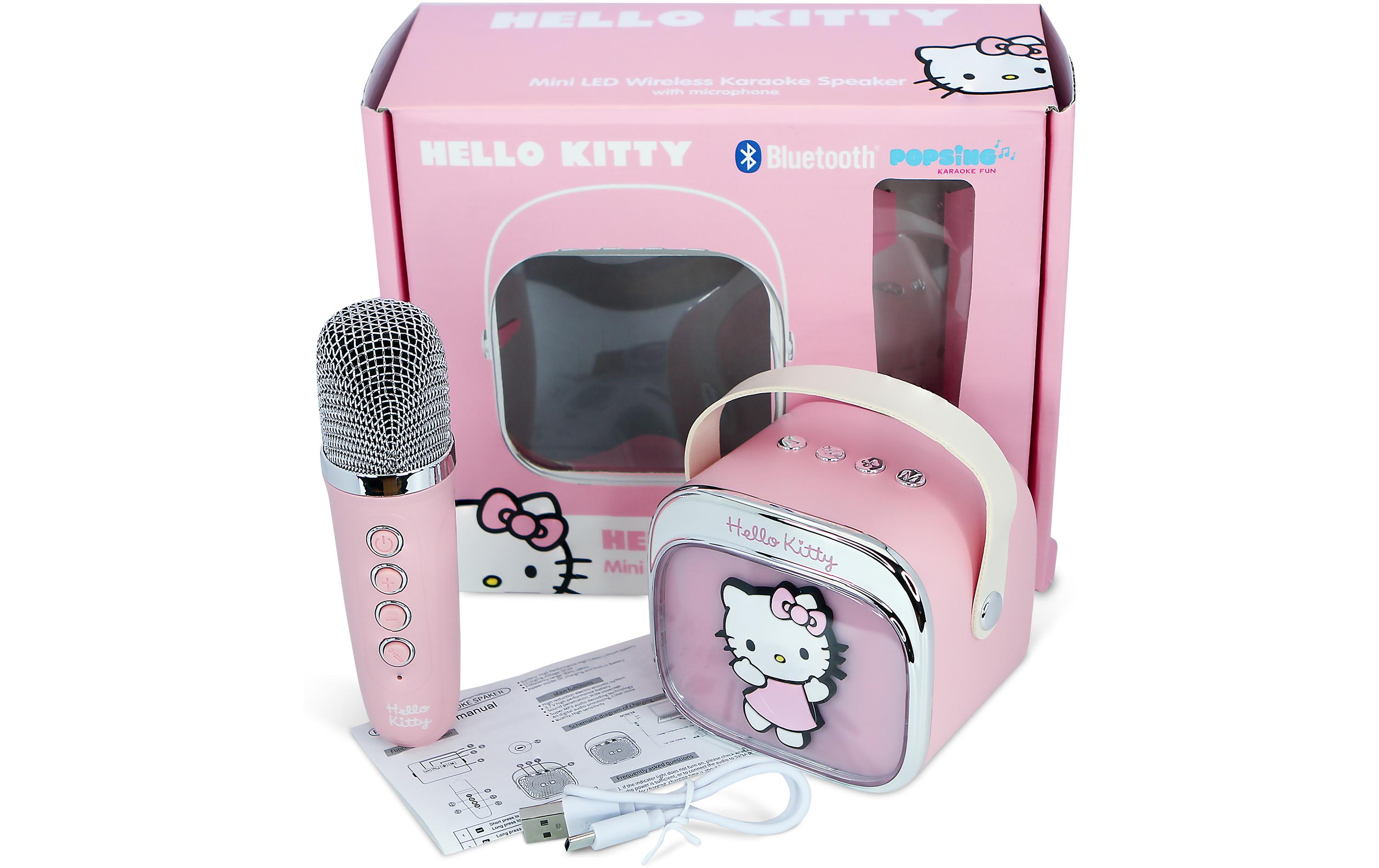 Hello Kitty LED Wireless Karaoke Lautsprecher und MikrofonMit LED-Leuchten