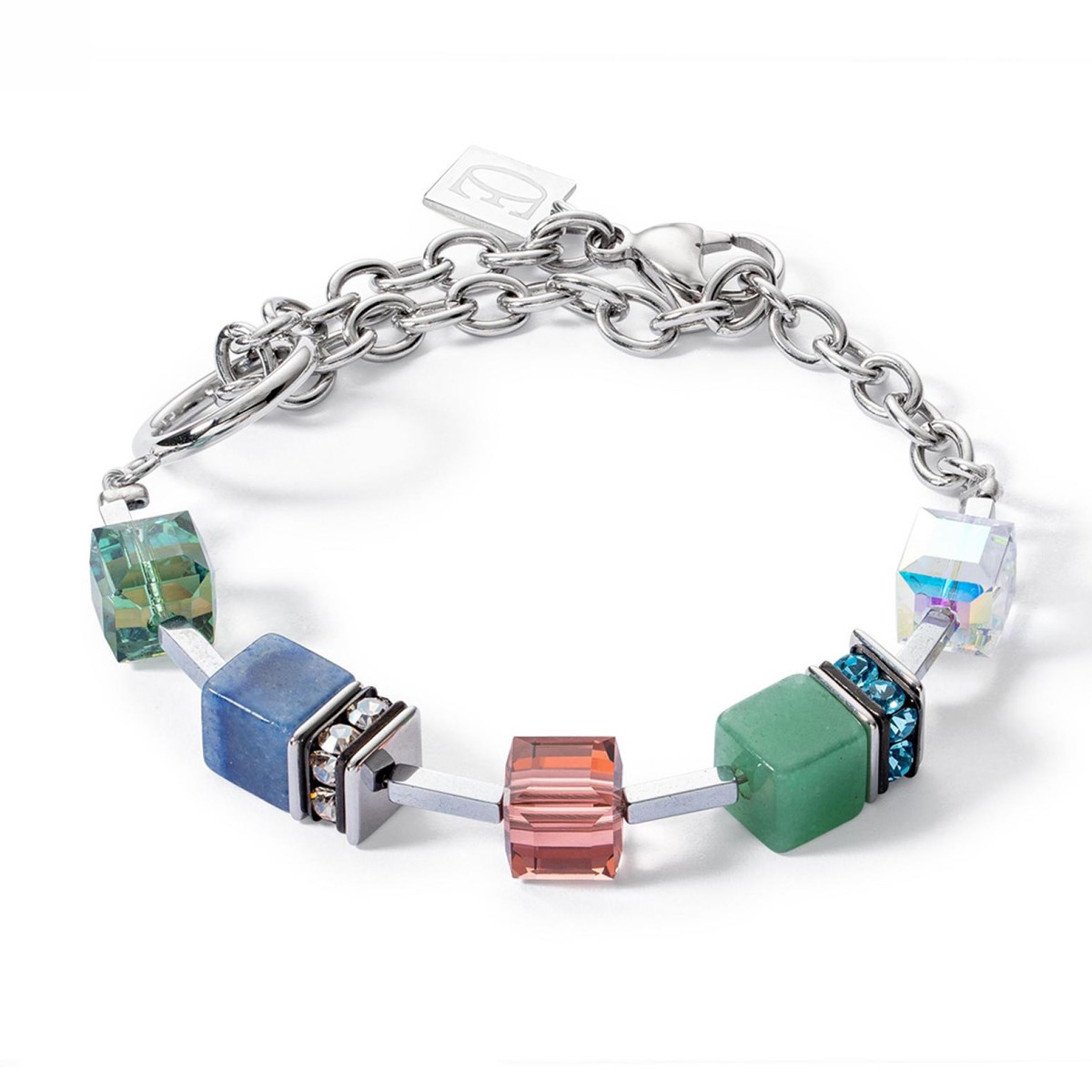 Bracelet Coeur de Lion Statement Precious ChunkyChain Multiwear