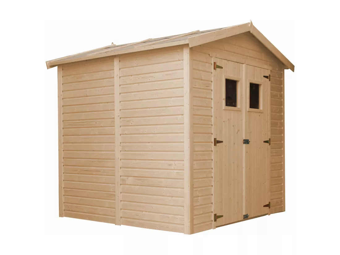Abri de Jardin en Bois - H228x222x233 cm/4,2 m² - TIMBELA M351