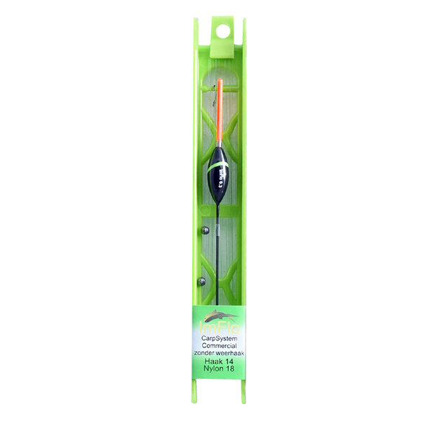 Ligne carpe sans ardillon Flo Carp Commercial Rig - Taille d'hameçon 14 / Fil 0,18 mm