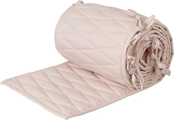 Cam Cam Copenhagen Sengerand m/ Harlequin broderi - OCS Blossom pink