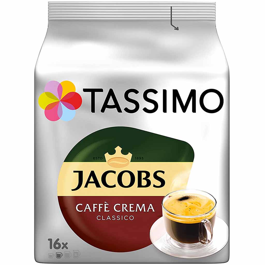 Tassimo Jacobs Caffè Crema Classico 16 Kapseln MHD:16.9.25