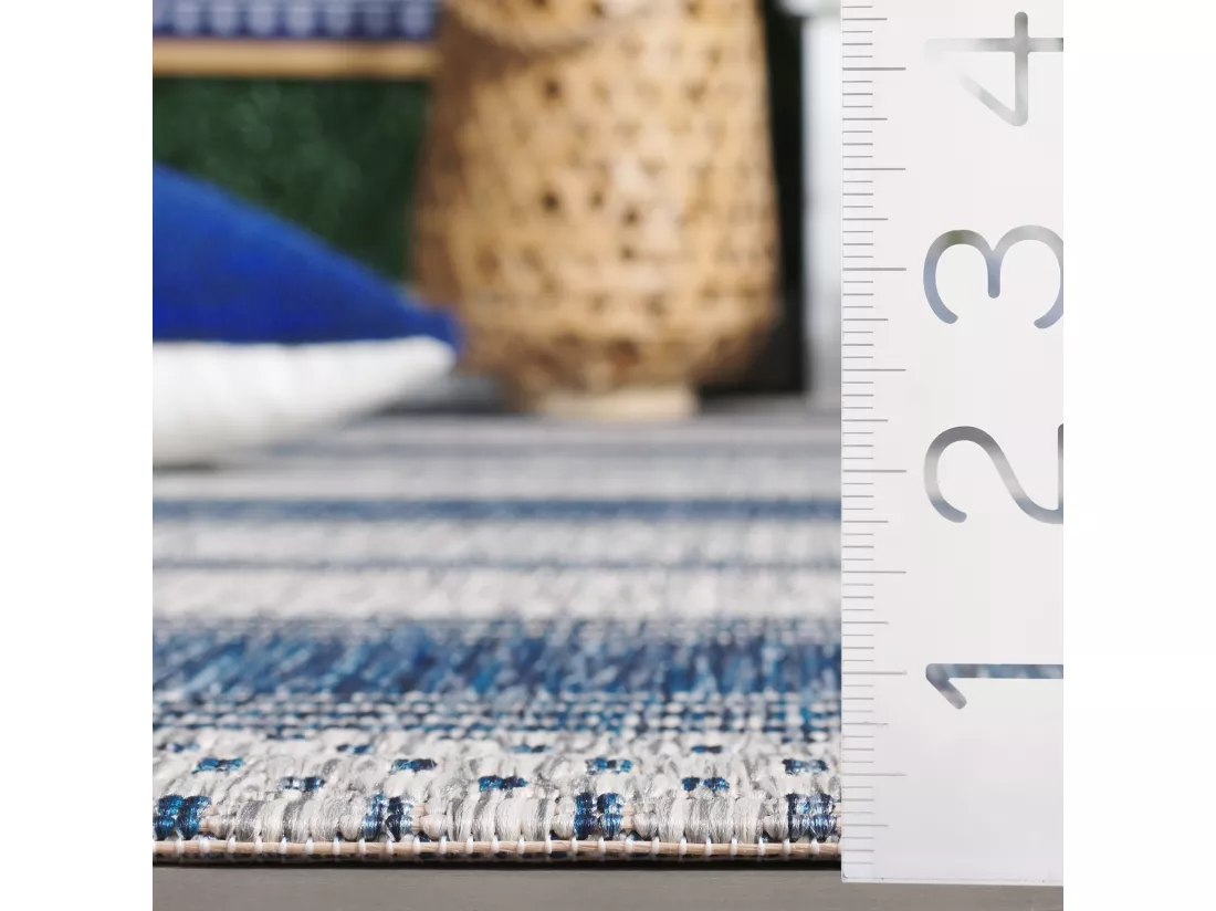 Tapis Grey & Navy 160 X 231 cm - Odessa