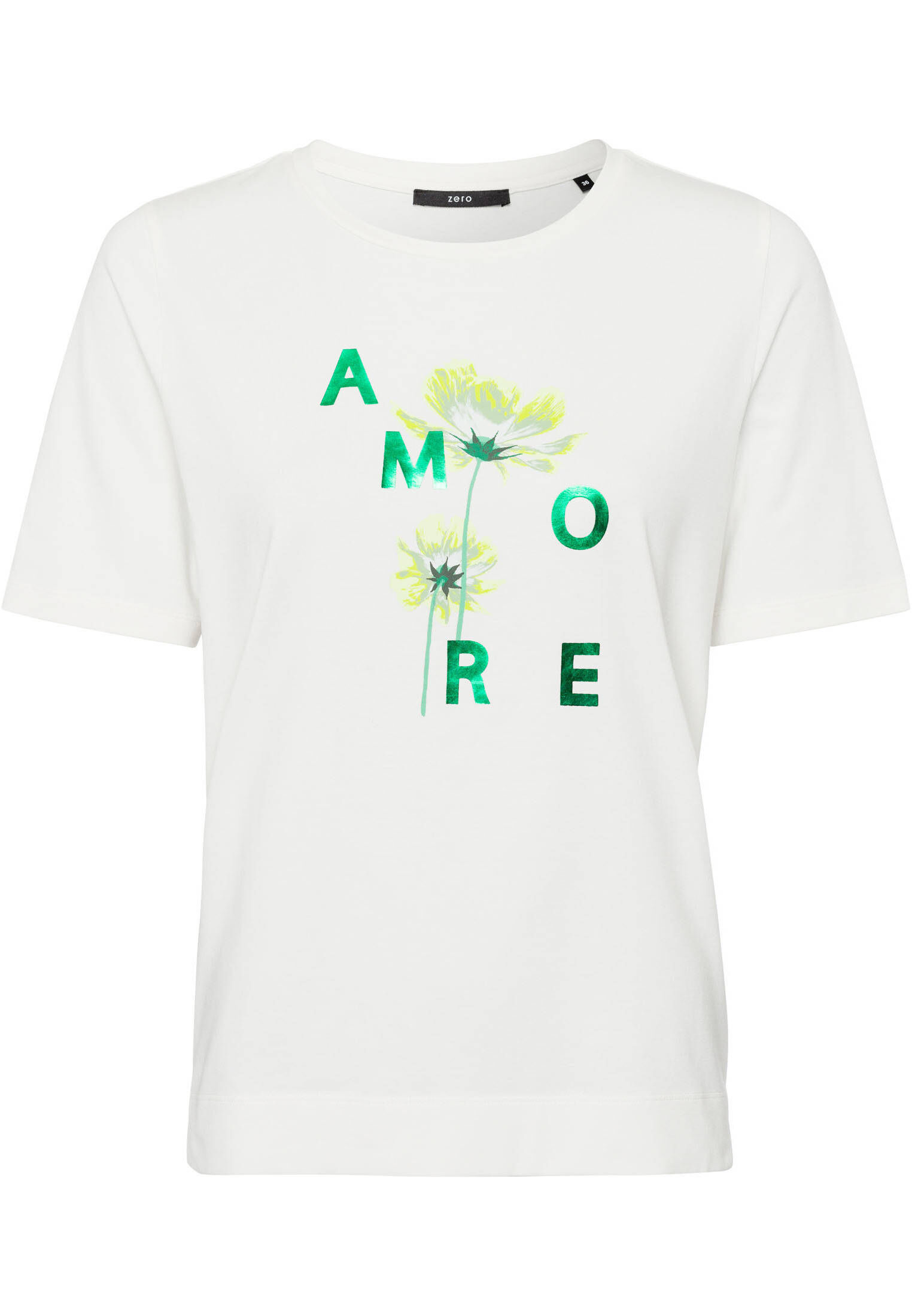zero| Damen T-Shirt mit Foliendruck