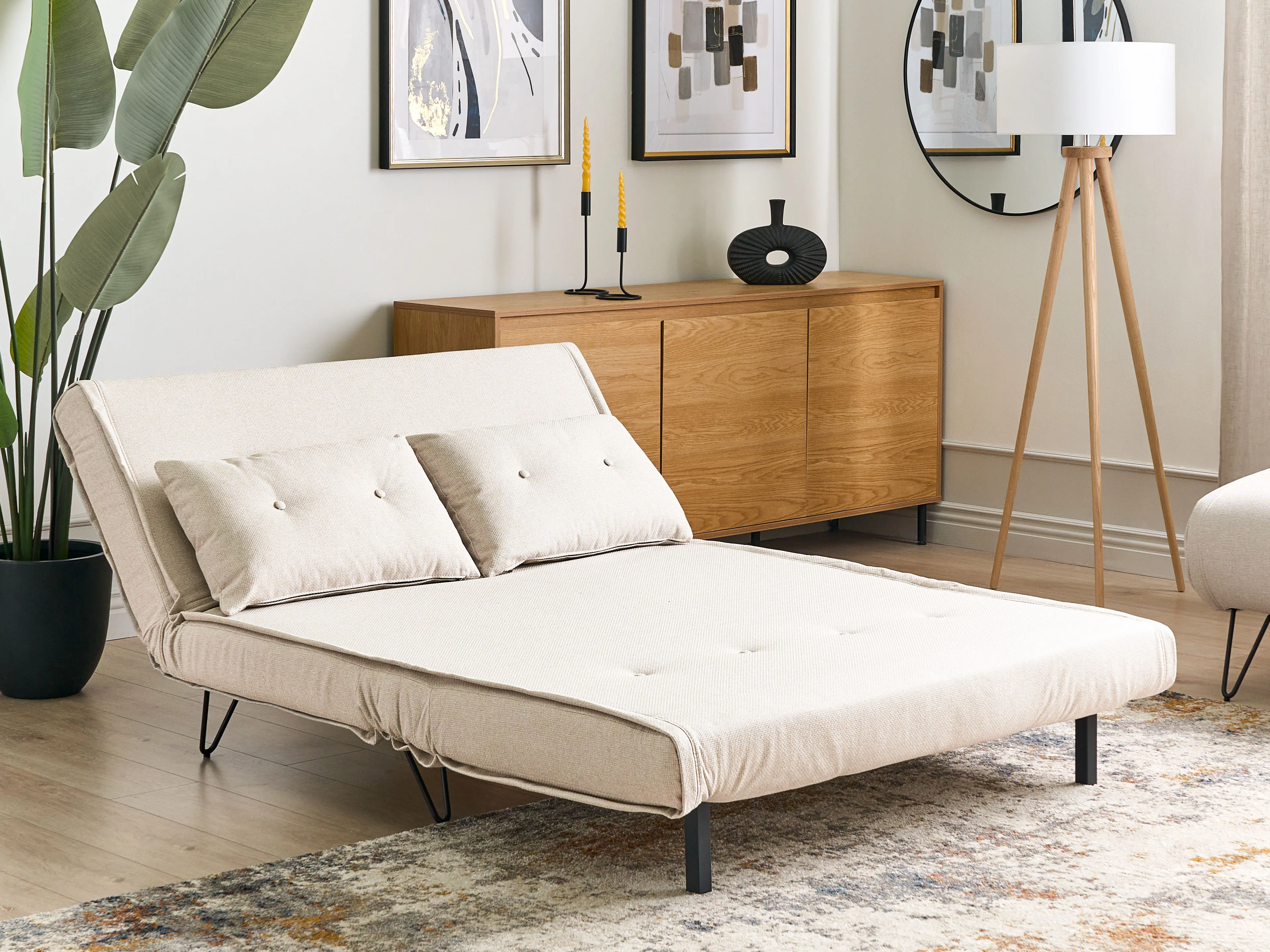 Bankenset 3-zits VESTFOLD Stof Lichtbeige