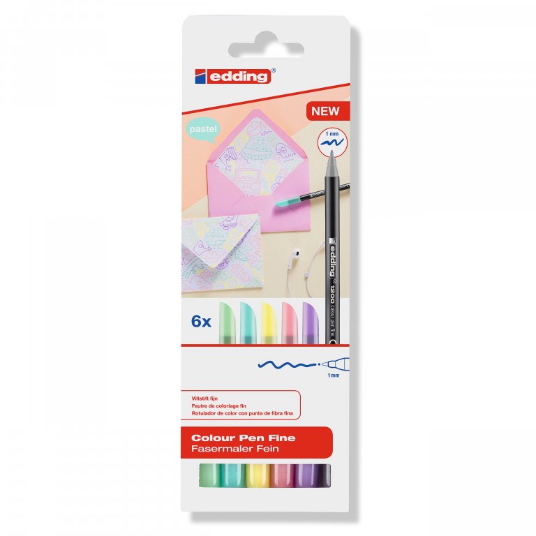 Edding Fasermaler 1200 Pastell Set