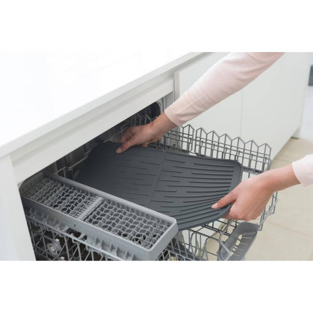 Brabantia Sink Side afdruipmat siliconen 44 x 32 cm - Dark Grey