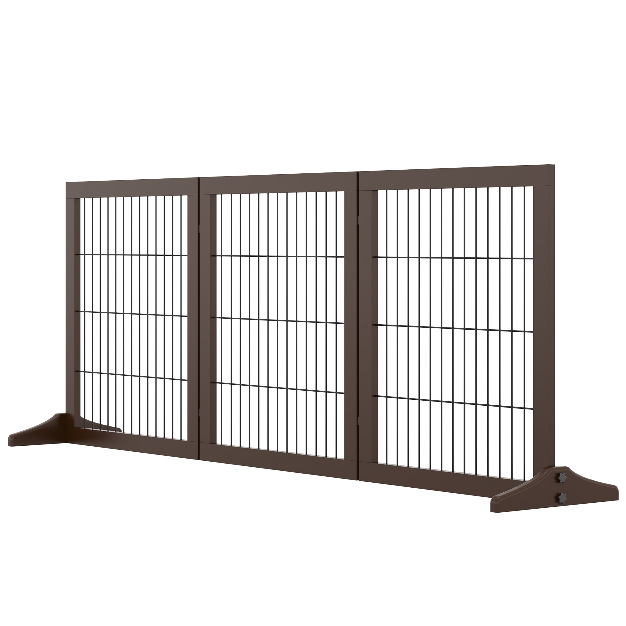 PawHut Absperrgitter für Hunde 185 x 36 x71 cm (LxBxH)