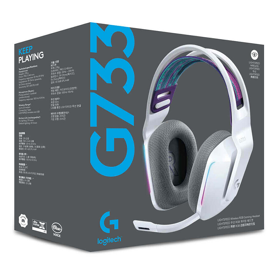 Logitech G733 Lightspeed - Blanc