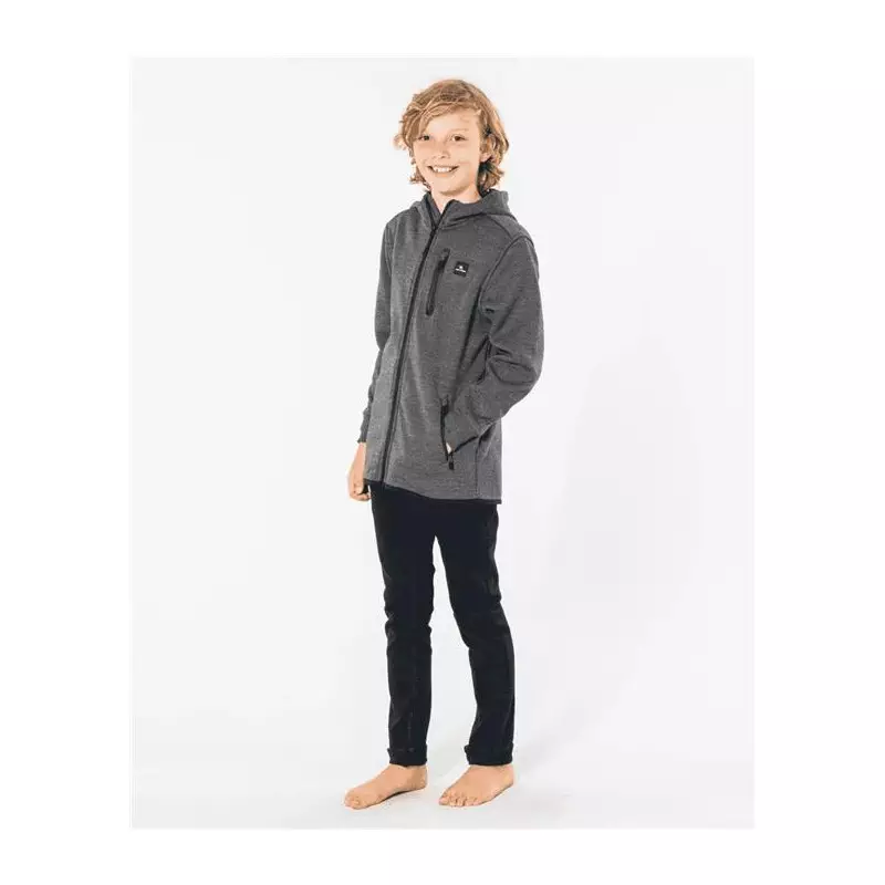 Sweat junior RIPCURL Anti Series Departed Zip -Boy Charcoal Marle