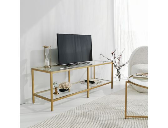 CONCEPT1 - Meuble TV Basique doré tv501 130 x 40 x h45 cm