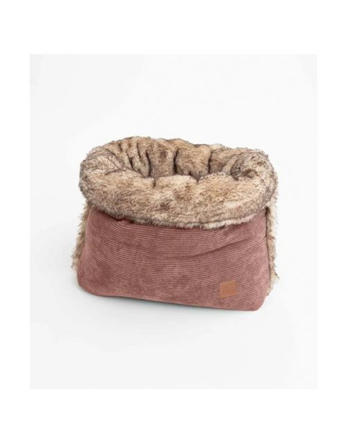 Pet & Co. Snuggle Cord Fur Roze - Hondenmand