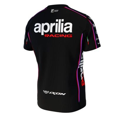 T-Shirt manches courtes Ixon APRILIA 25 - Noir / Rouge