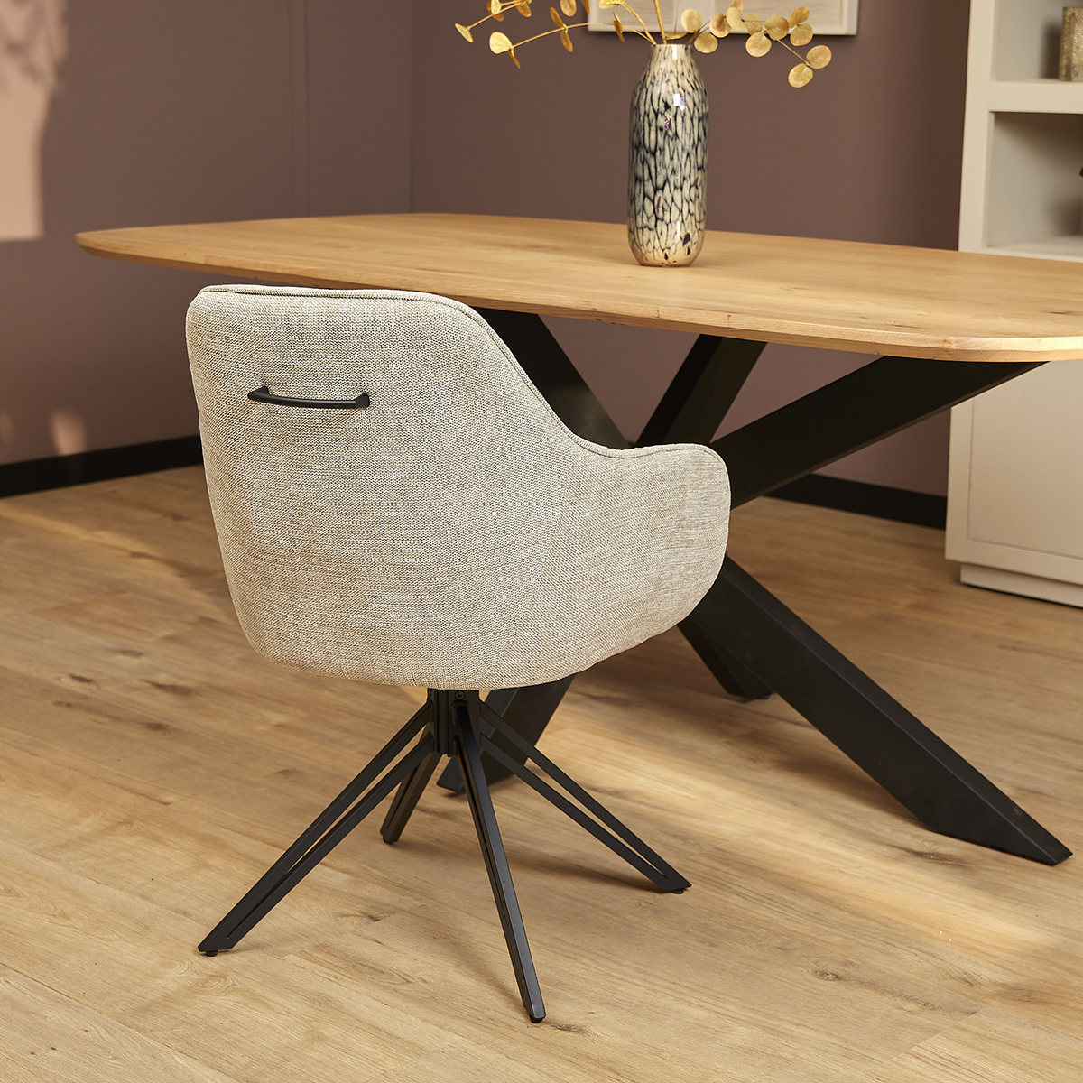 Draaistoel Luna Beige