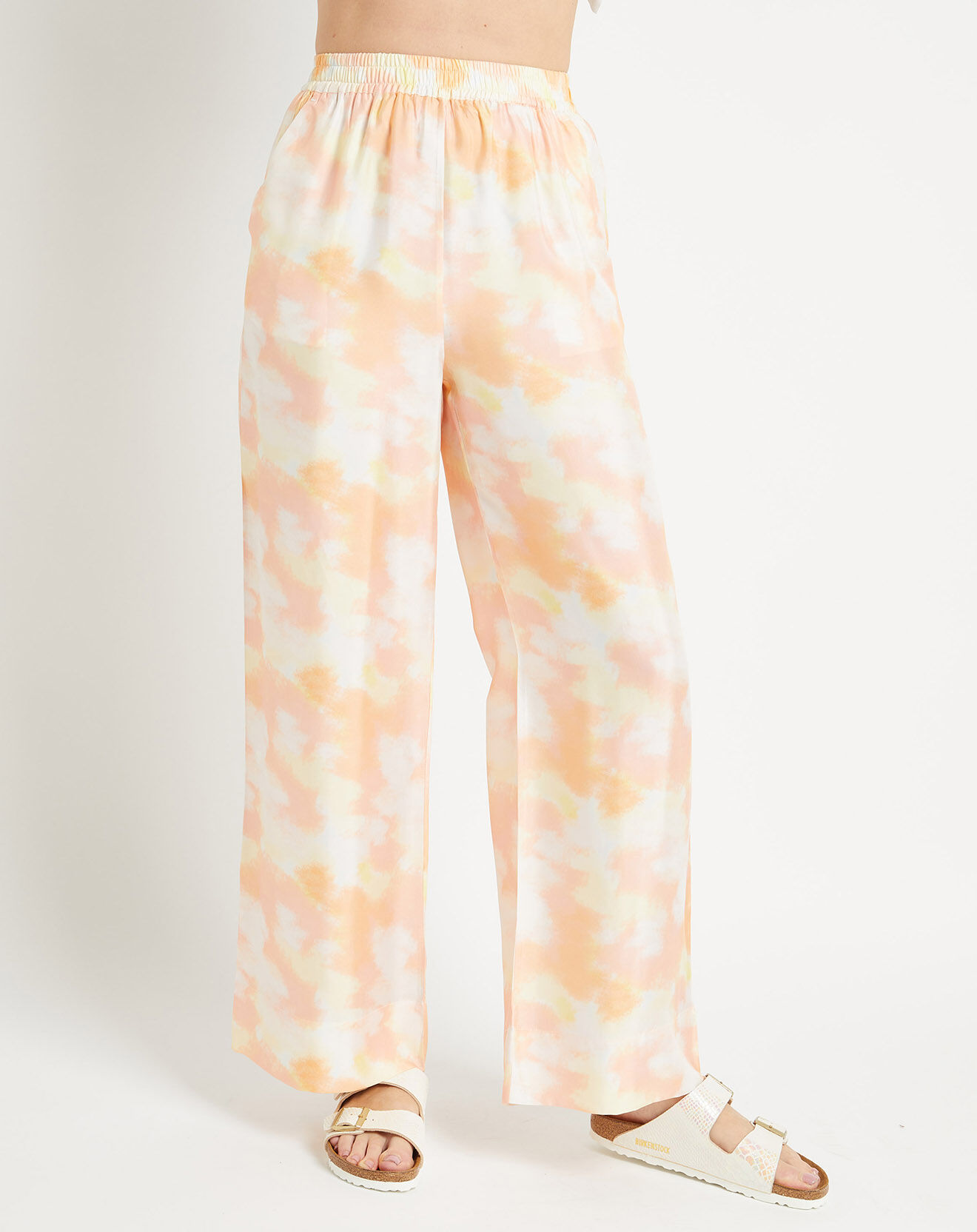 Galeries Lafayette Pantalon Porto imprimé multicolore