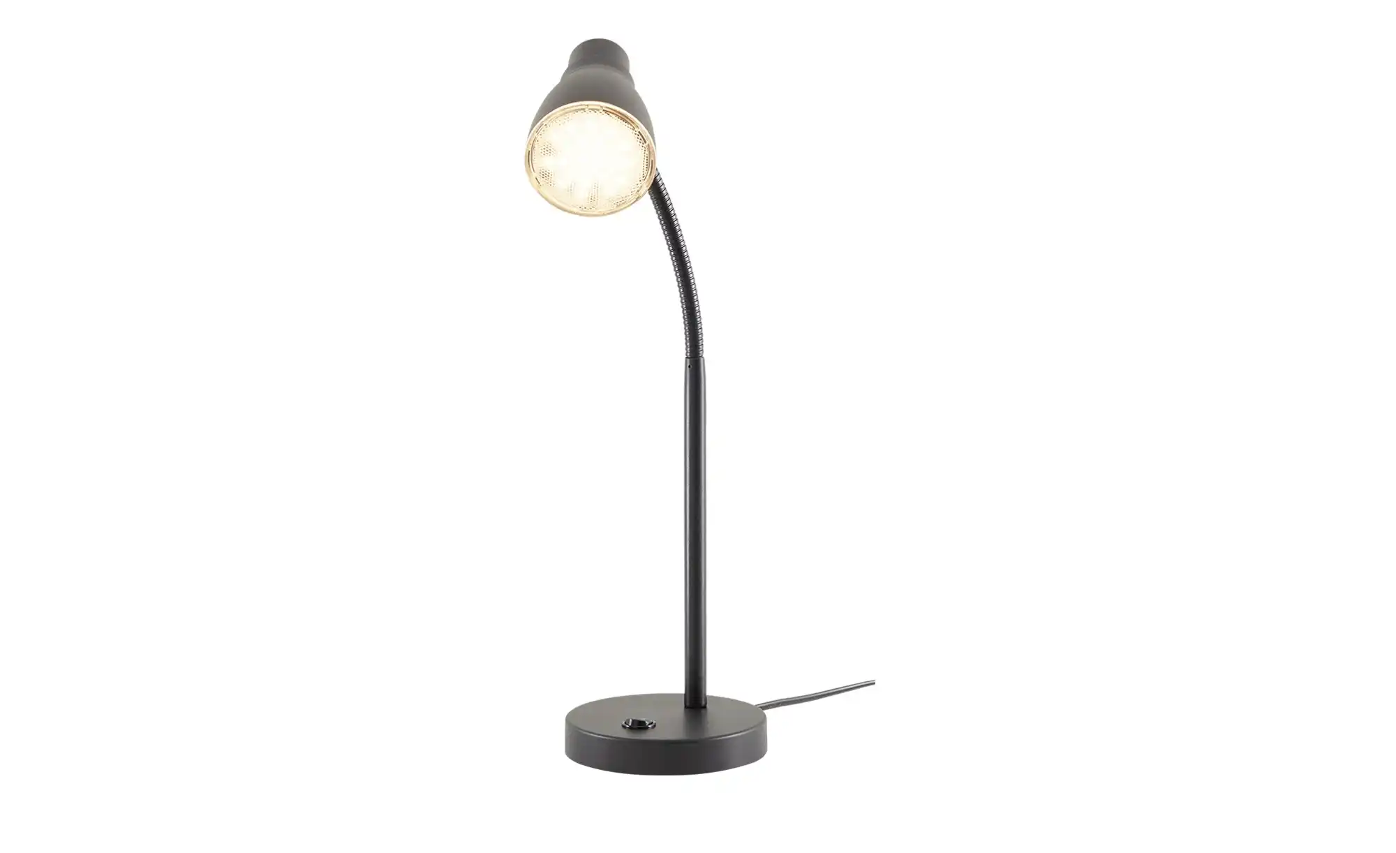 KHG LED-Tischleuchte, schwarz mit flexiblen Arm
