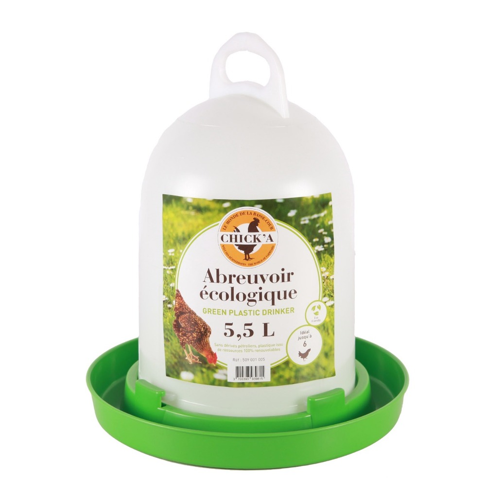 Abreuvoir volaille ligne verte 5.5 l