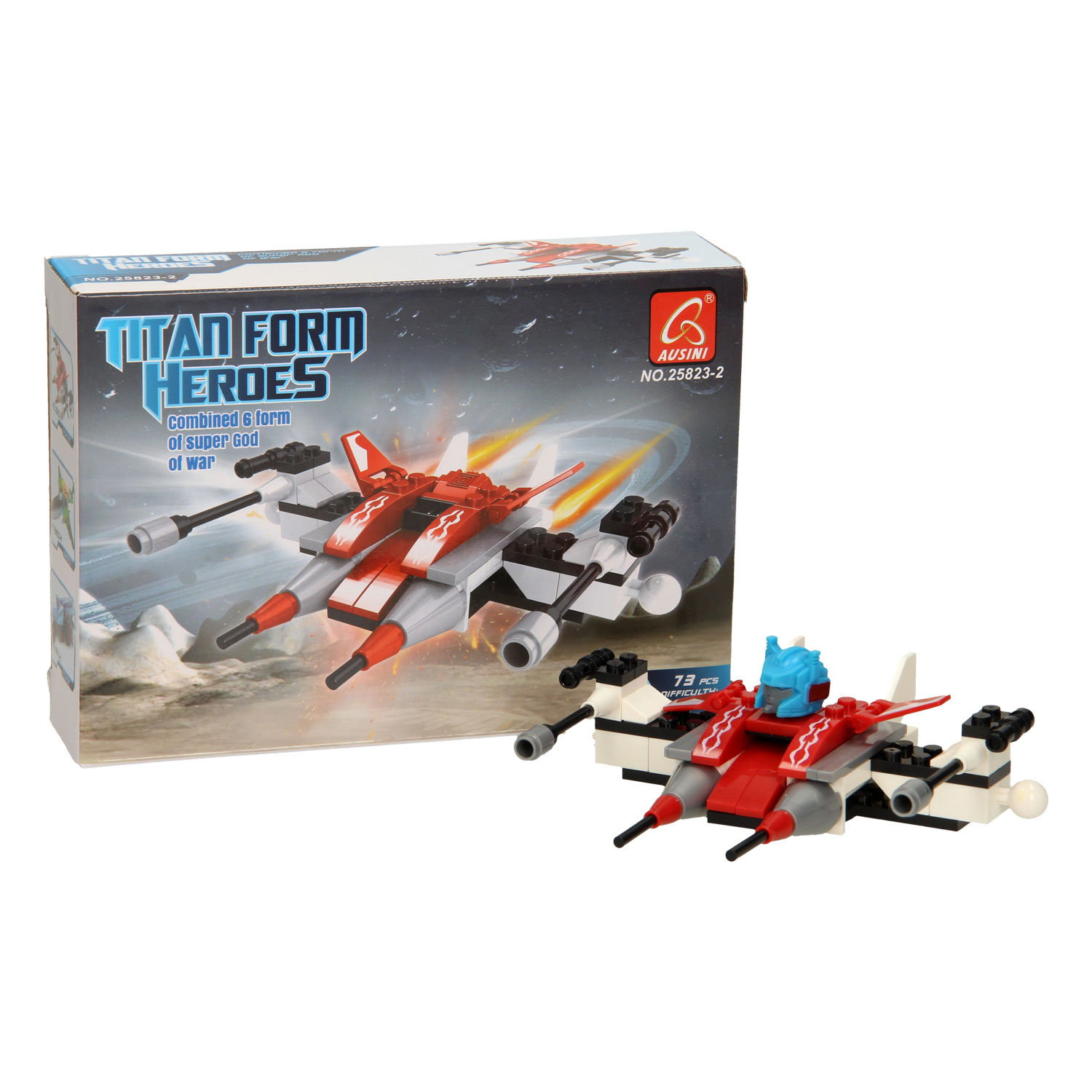 Bouwset Titan Heroes - Space Rood, 73dlg.