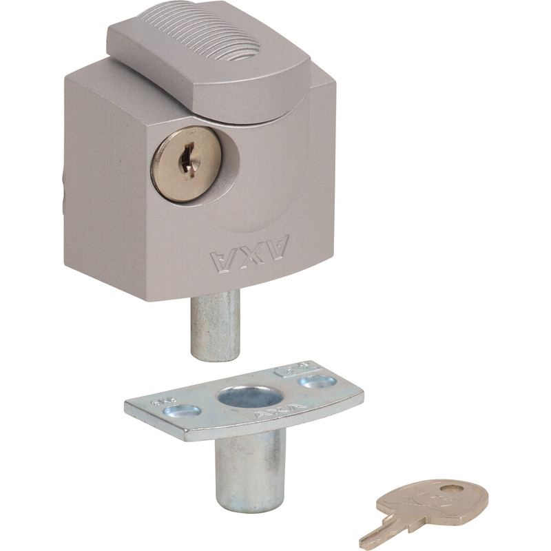 AXA 3012 oplegslot SKG* Zilver*