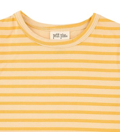 Petit Piao T-shirt - Baggy - Yellow Sun Striped