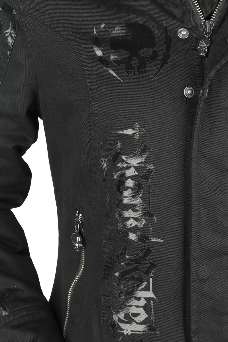 Manteau avec Impirmés Brillants | Rock Rebel by EMP Veste d'hiver