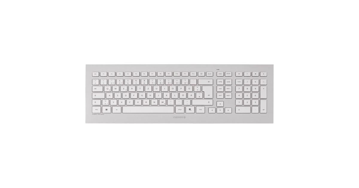 CHERRYDW 8000, desktopset  (Zilver/wit, US lay-out, US lay-out, 1000 - 2000 dpi, Tweedekans)