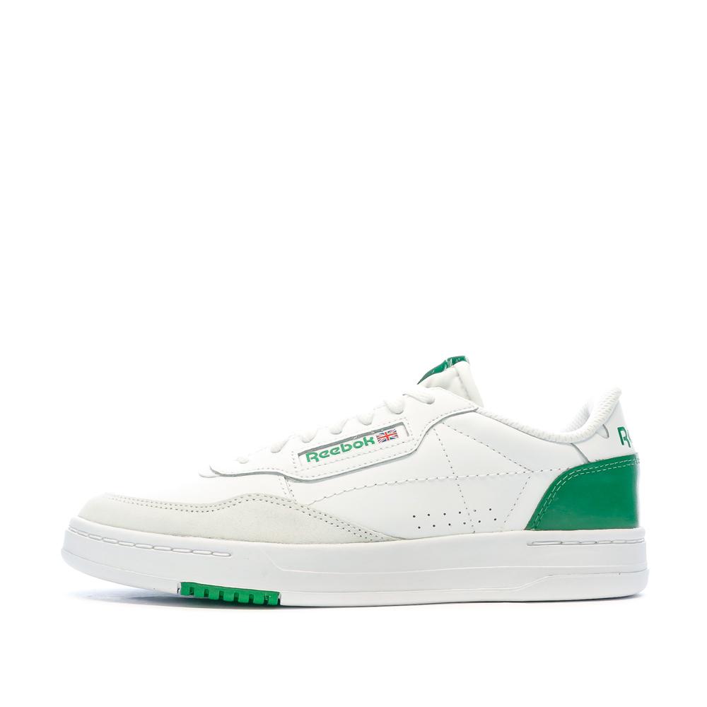 Reebok Baskets Blanche/Verte Homme Reebok Court Peak