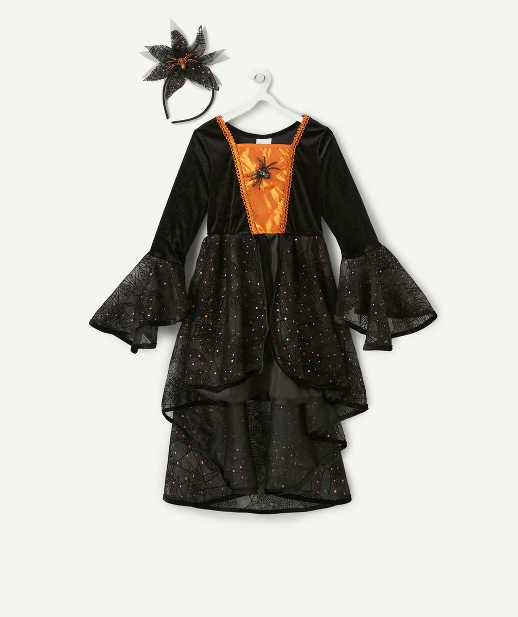 GREAT PRETENDERSDÉGUISEMENT SYBILLE LA SORCIÈRE NOIR ET ORANGE