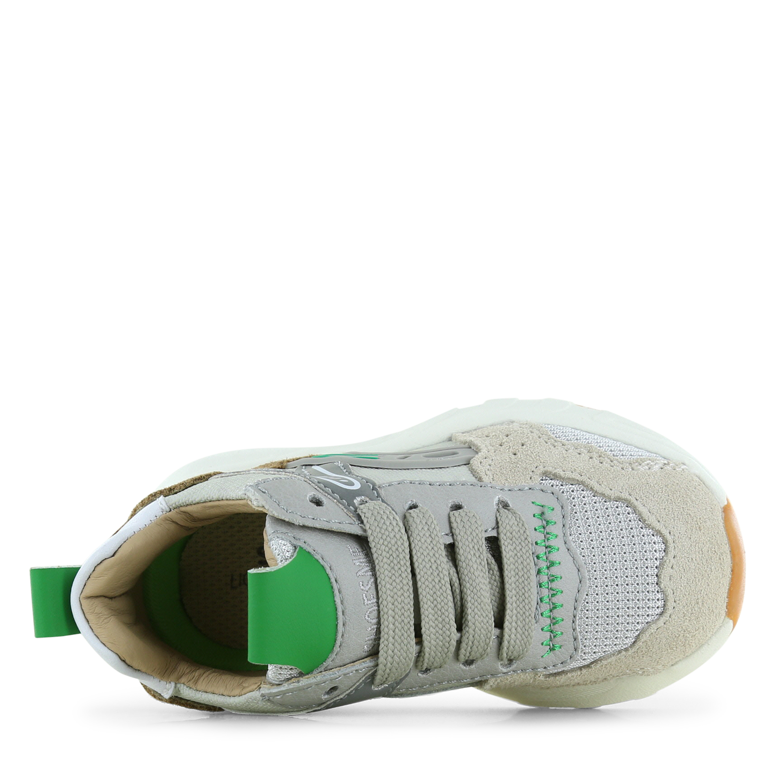 Shoesme grijs sneakertje Microfiber leer, Suède | Jongens schoenen