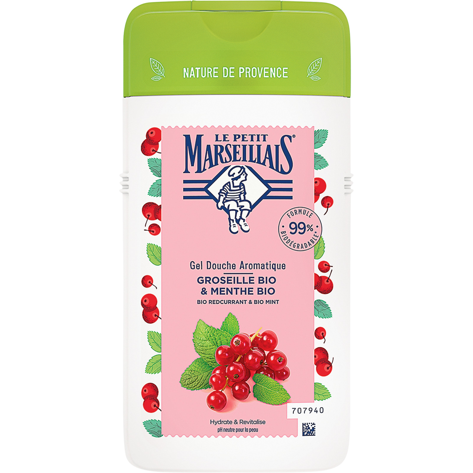 Le Petit Marseillais Duschgel Bio Johannisbeere und Minze 3 x 250 ml