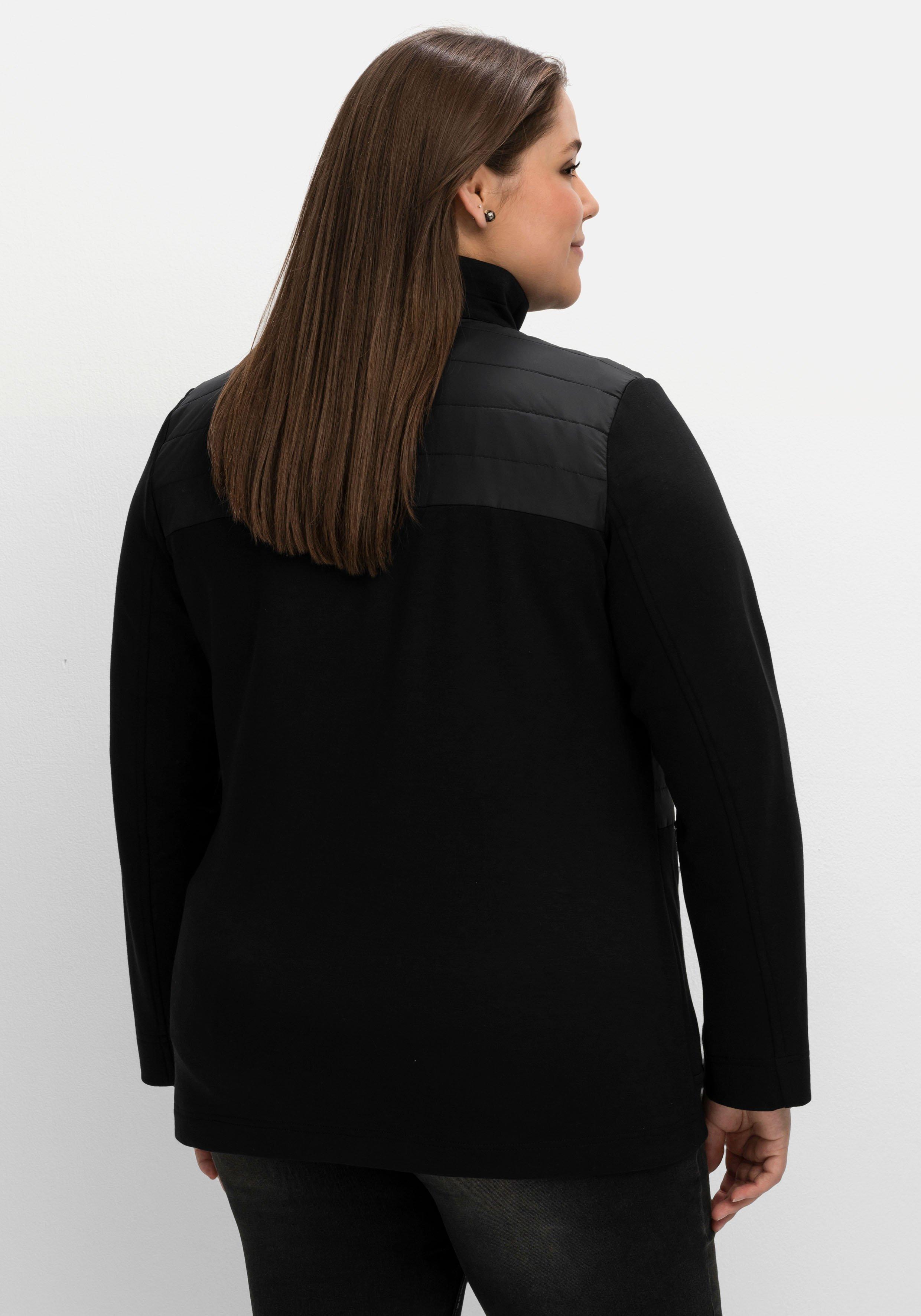 Leichte Jerseyjacke mit gesteppten Partien