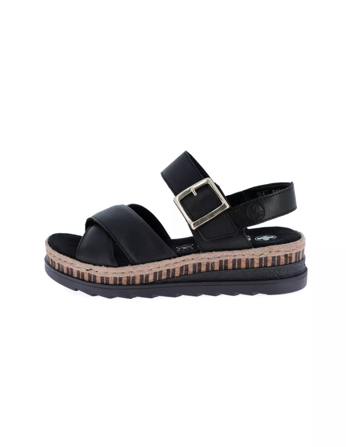 RIEKER V7951-00 - Sandales & nu-pieds Schwarz