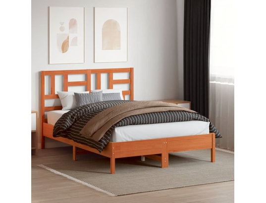 VIDAXL - Tête de lit cire marron 160 cm bois massif de pin