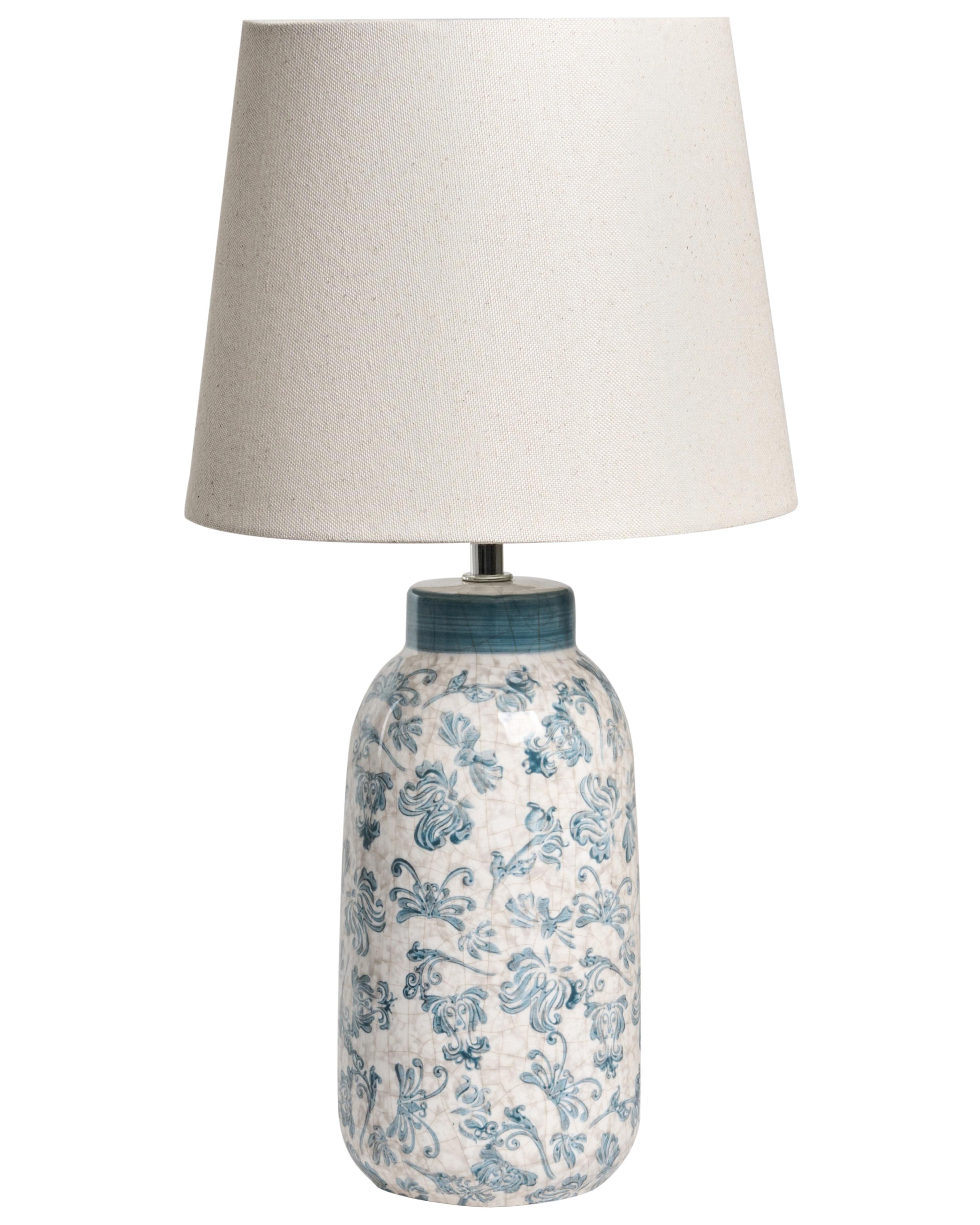 Tafellamp LEMPA Keramiek Wit/blauw
