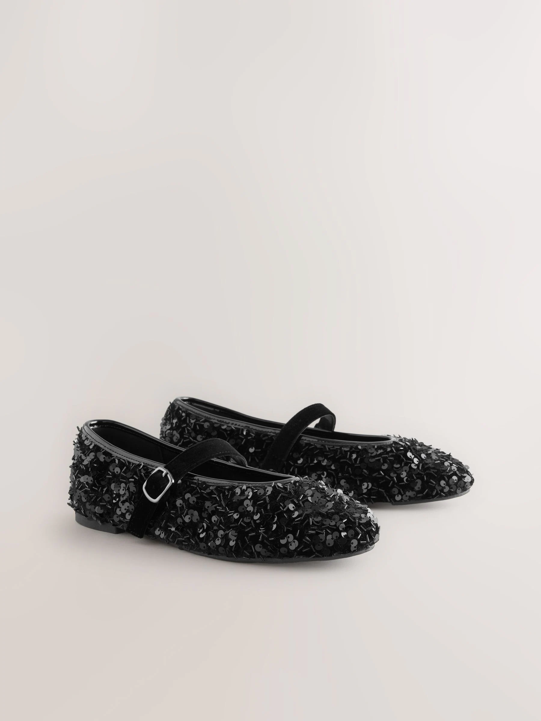 Zwart - Forever Comfort® Embellished Sequin Mary Jane Shoes