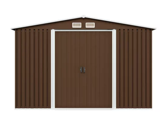 Abri de stockage pour jardin Marron 257x205x178 Acier
