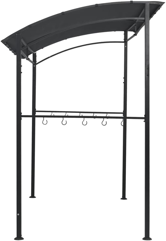 BBQ-Pavillon 215x150x220 cm Anthrazit Stahl