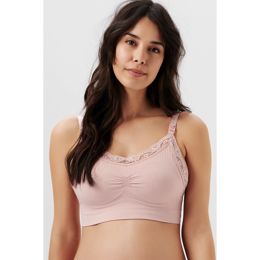 Noppies Nahtloser Still-BH Seamless nursing bra lace Pale Mauve