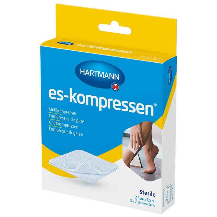 ES-Kompressen steril 7,5x7,5 cm 8fach, 5X2 St