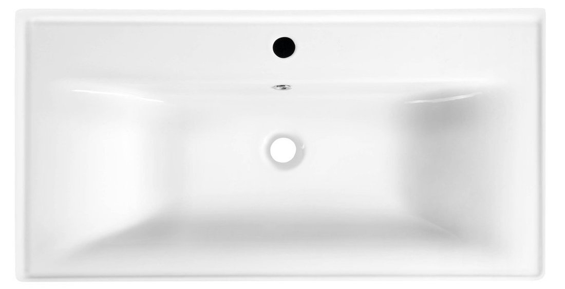 Sapho Sava keramische wastafel 90x46cm met kraangat wit
