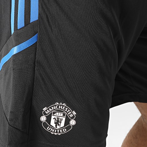 Short Jogging A Bandes Manchester United HT4299 Noir