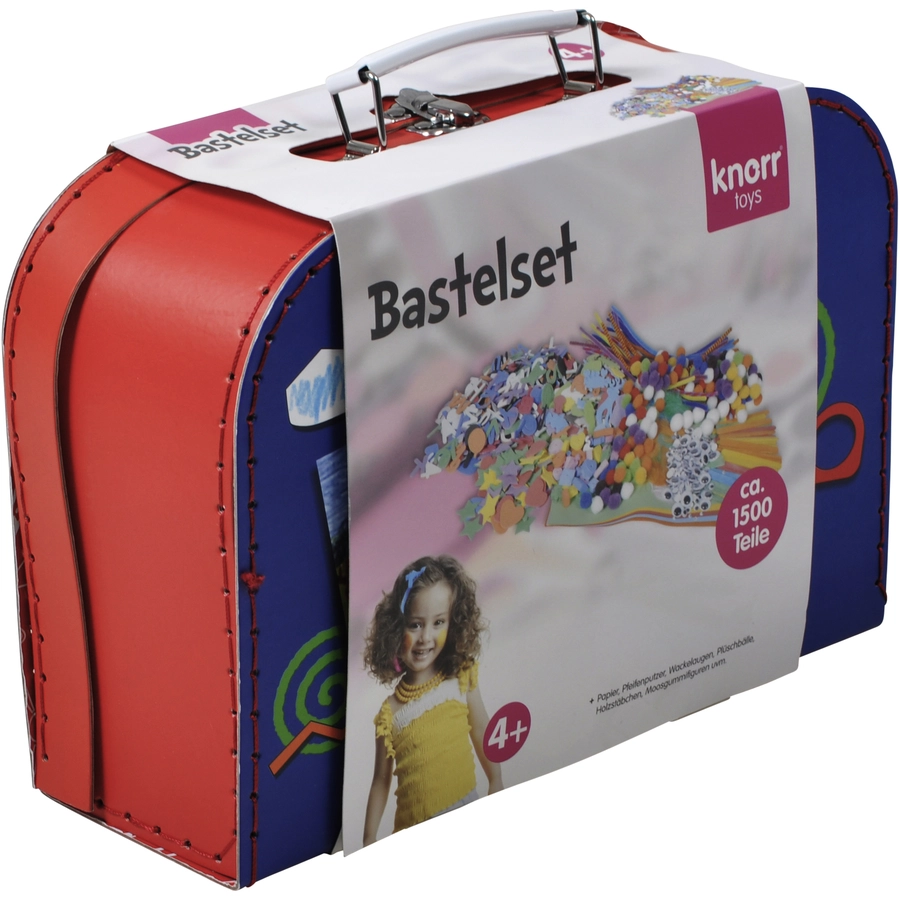 knorr toys® Bastelkoffer Creative case1500-tlg. blau