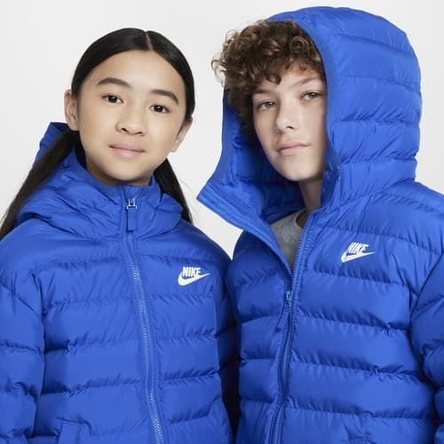 Nike Manteau d'Hiver NSW synthetic-fill - Bleu/Blanc Enfant