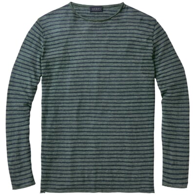 Herren-Strickpulli, Grün-Blau