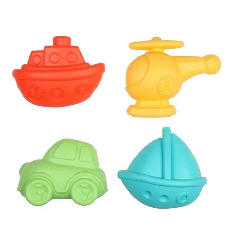 SIVA Sandset Fahrzeuge, 4-teilig, 1 Set, 4-fach farblich sortiert
