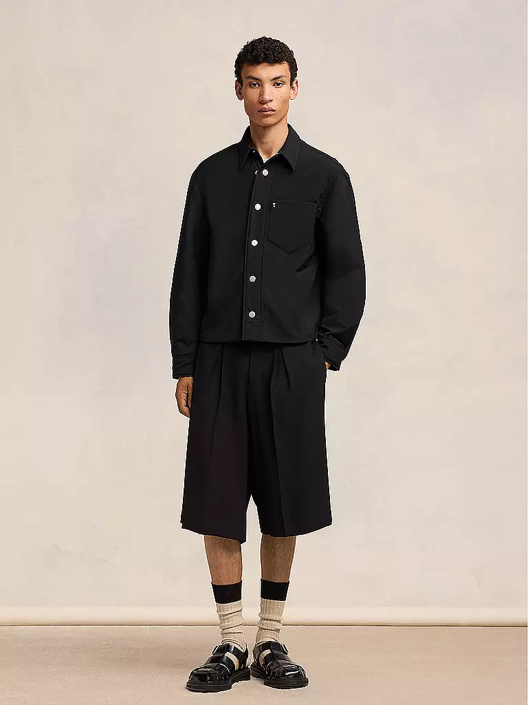 AMI PARIS Kurzjacke Overshirt schwarz